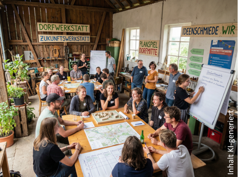 Menschengruppe in Workshop Setting